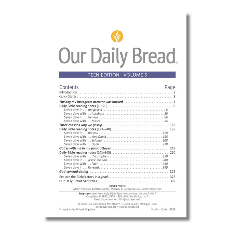 Our Daily Bread Teen Edition Vol. 5