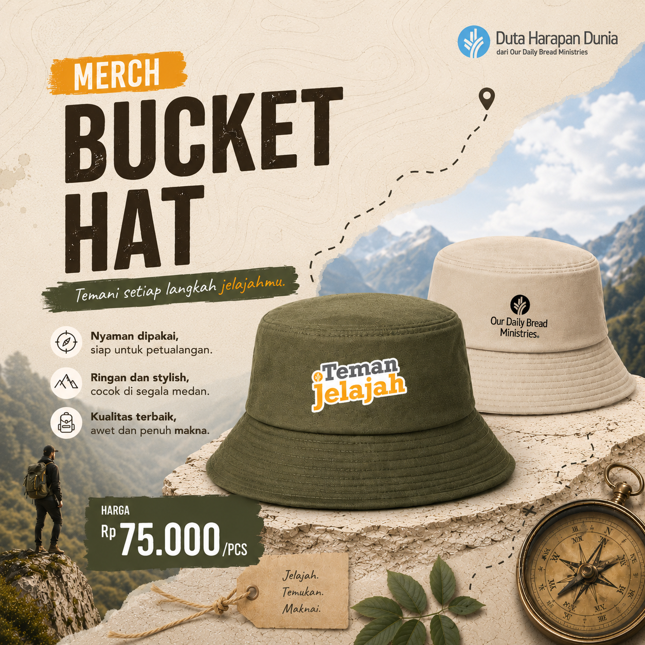 Bucket Hat Teman Jelajah
