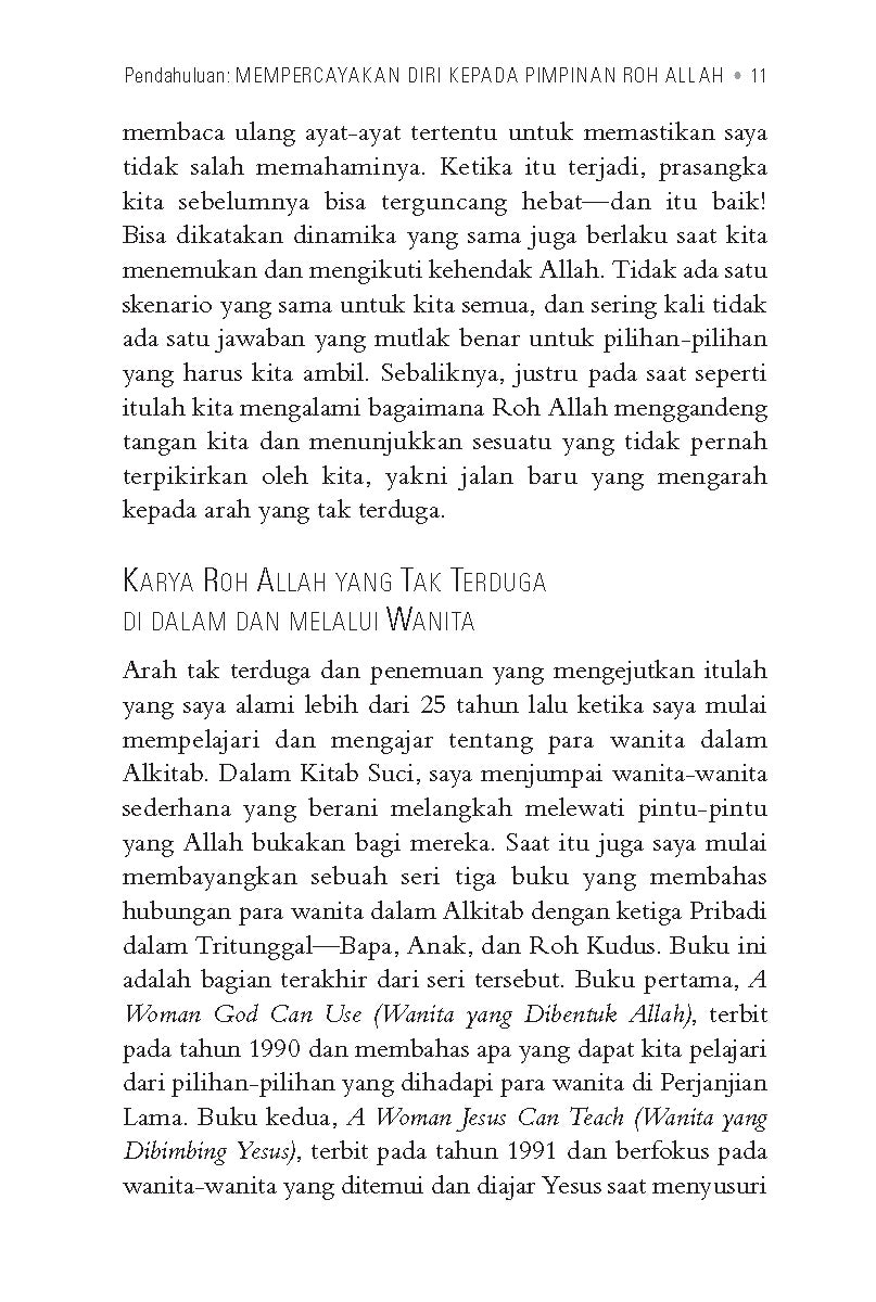 Wanita yang Dipimpin Roh Allah: Teladan Bijak dari Para Wanita di Perjanjian Baru