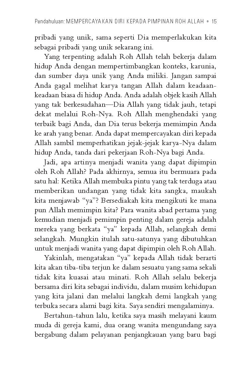 Wanita yang Dipimpin Roh Allah: Teladan Bijak dari Para Wanita di Perjanjian Baru