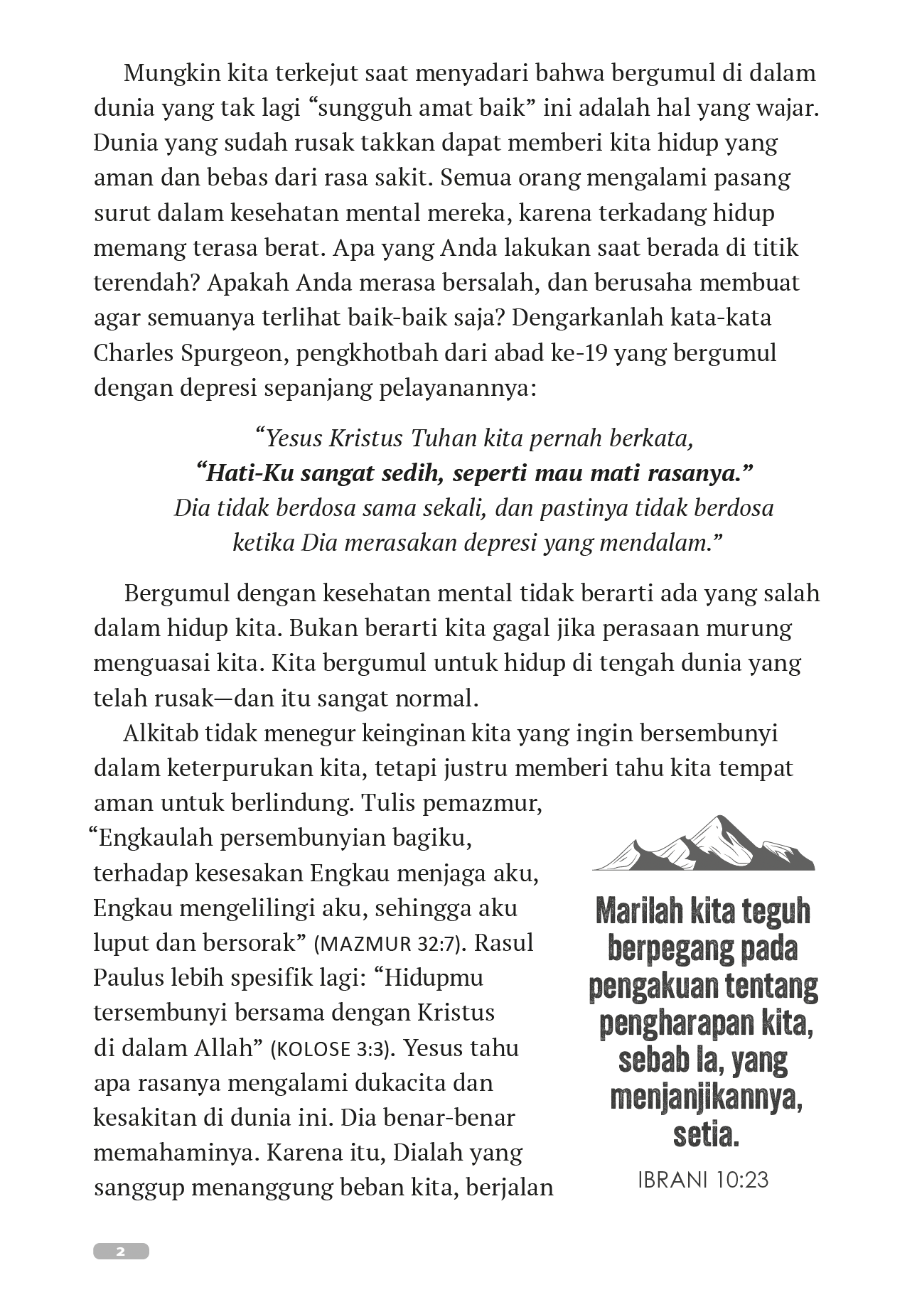 UNSHAKEN (TAK TERGOYAHKAN): HARAPAN DARI FIRMAN TUHAN BAGI KESEHATAN MENTAL